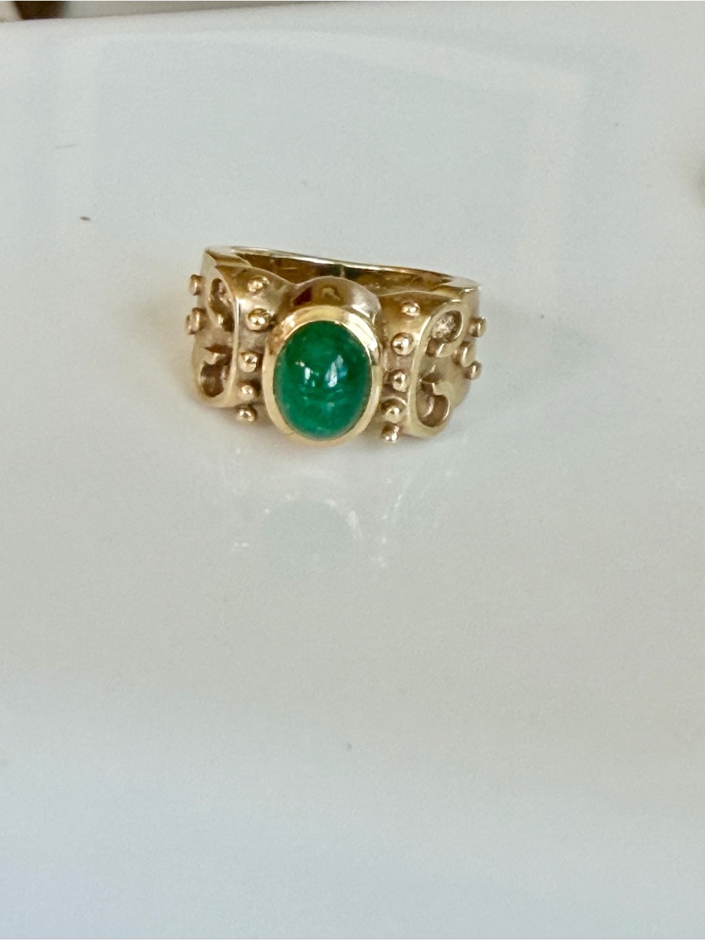 14k gold emerald - Picture 2 of 5